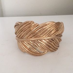 Stell &Dot Gold Feather Cuff